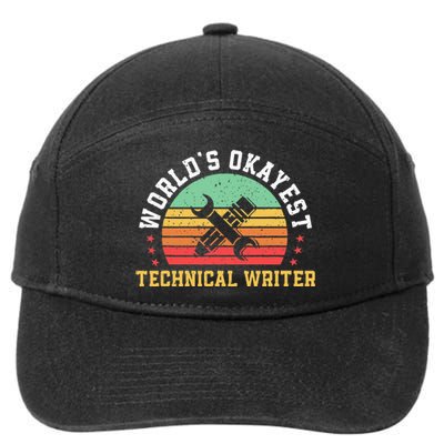 Funny Technical Writer Humor Technical Writing Services 7-Panel Snapback Hat