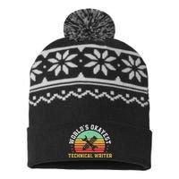 Funny Technical Writer Humor Technical Writing Services USA-Made Snowflake Beanie