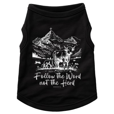 Follow The Word Not The Herd Doggie Tank