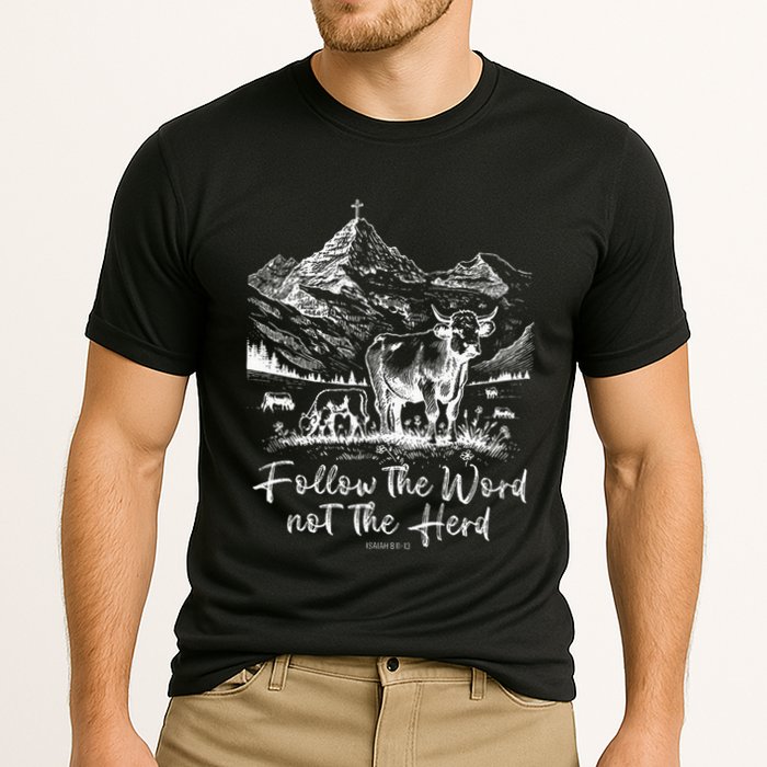 Follow The Word Not The Herd Cooling Performance Crew T-Shirt