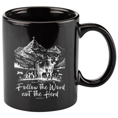 Follow The Word Not The Herd 11oz C Handle Ceramic Mug