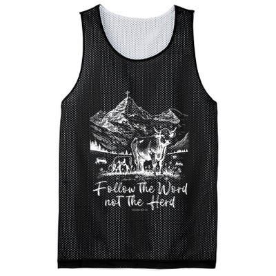 Follow The Word Not The Herd Mesh Reversible Basketball Jersey Tank