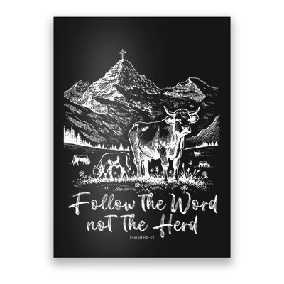 Follow The Word Not The Herd Poster