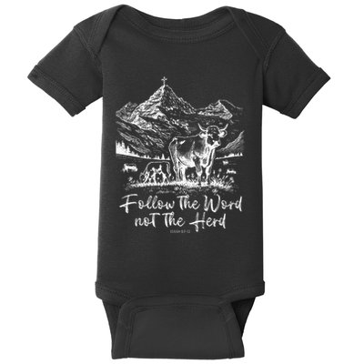 Follow The Word Not The Herd Baby Bodysuit