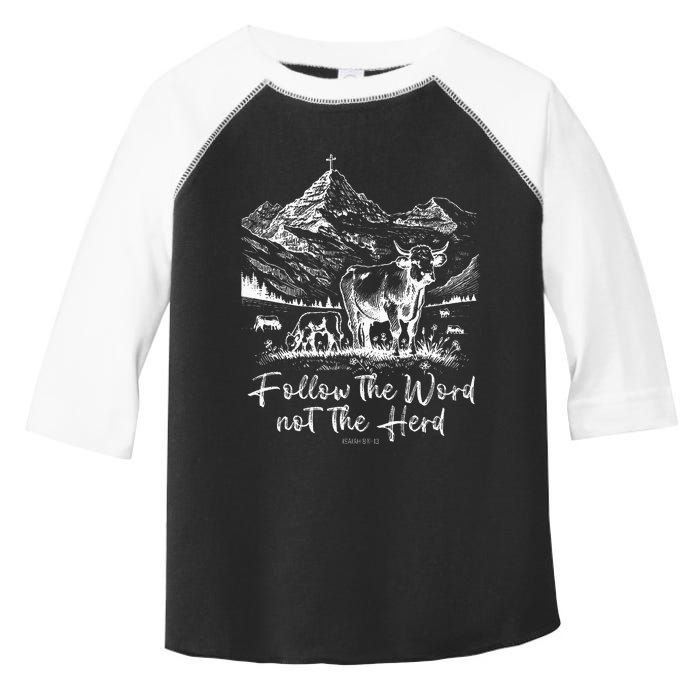 Follow The Word Not The Herd Toddler Fine Jersey T-Shirt