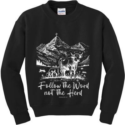 Follow The Word Not The Herd Kids Sweatshirt