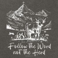 Follow The Word Not The Herd Cotton Canvas Backpack