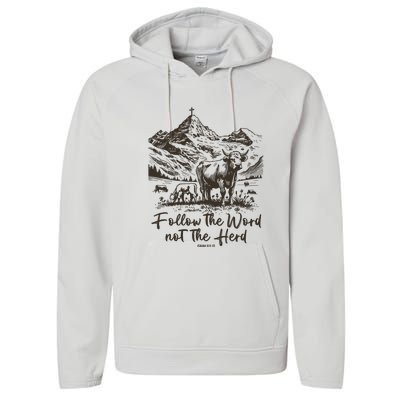 Follow The Word Not The Herd Performance Fleece Hoodie