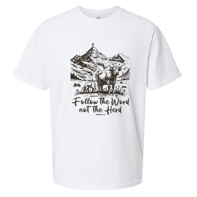 Follow The Word Not The Herd Sueded Cloud Jersey T-Shirt