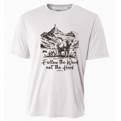 Follow The Word Not The Herd Cooling Performance Crew T-Shirt