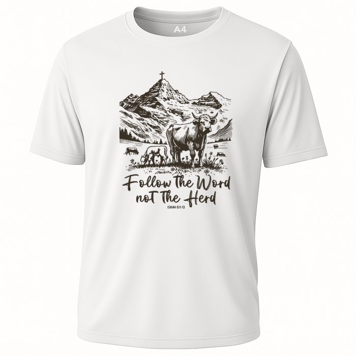 Follow The Word Not The Herd Cooling Performance Crew T-Shirt