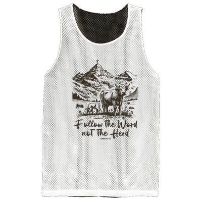 Follow The Word Not The Herd Mesh Reversible Basketball Jersey Tank