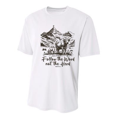 Follow The Word Not The Herd Performance Sprint T-Shirt