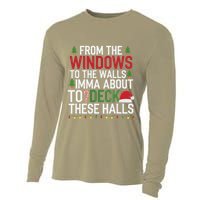 From The Windows To The Walls Imma Bout To Deck These Halls Cooling Performance Long Sleeve Crew