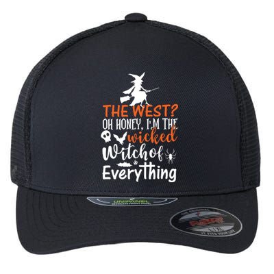 Funny The West Oh Honey Im The Wicked Witch Of Flexfit Unipanel Trucker Cap