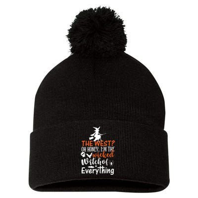 Funny The West Oh Honey Im The Wicked Witch Of Pom Pom 12in Knit Beanie