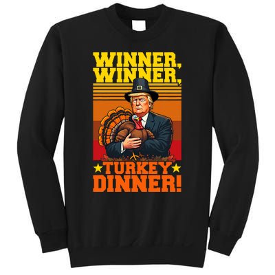 Funny Trump Winner Winner Turkey Dinner Thanksgiving Humor Sweatshirt