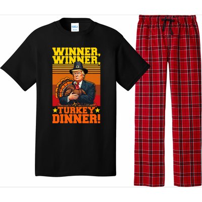 Funny Trump Winner Winner Turkey Dinner Thanksgiving Humor Pajama Set