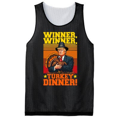 Funny Trump Winner Winner Turkey Dinner Thanksgiving Humor Mesh Reversible Basketball Jersey Tank