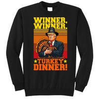 Funny Trump Winner Winner Turkey Dinner Thanksgiving Humor Tall Sweatshirt