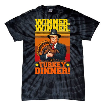 Funny Trump Winner Winner Turkey Dinner Thanksgiving Humor Tie-Dye T-Shirt