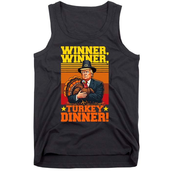 Funny Trump Winner Winner Turkey Dinner Thanksgiving Humor Tank Top