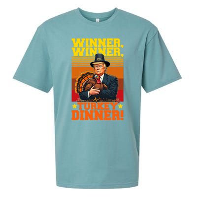 Funny Trump Winner Winner Turkey Dinner Thanksgiving Humor Sueded Cloud Jersey T-Shirt