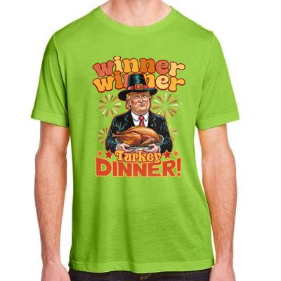 Funny Trump Winner Winner Turkey Dinner Thanksgiving Apparel Adult ChromaSoft Performance T-Shirt