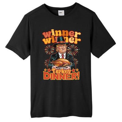 Funny Trump Winner Winner Turkey Dinner Thanksgiving Apparel Tall Fusion ChromaSoft Performance T-Shirt