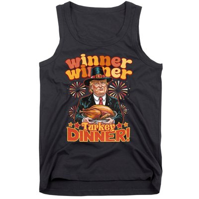 Funny Trump Winner Winner Turkey Dinner Thanksgiving Apparel Tank Top