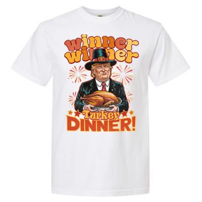 Funny Trump Winner Winner Turkey Dinner Thanksgiving Apparel Garment-Dyed Heavyweight T-Shirt