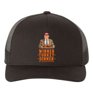 Funny Trump Winner Winner Turkey Dinner Thanksgiving Apparel Yupoong Adult 5-Panel Trucker Hat