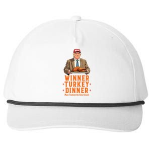 Funny Trump Winner Winner Turkey Dinner Thanksgiving Apparel Snapback Five-Panel Rope Hat