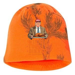 Funny Trump Winner Winner Turkey Dinner Thanksgiving Apparel Kati - Camo Knit Beanie