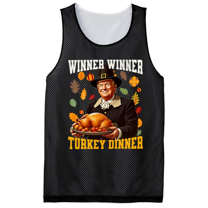 Funny Trump Winner Winner Turkey Dinner Thanksgiving Apparel Mesh Reversible Basketball Jersey Tank