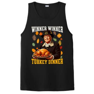 Funny Trump Winner Winner Turkey Dinner Thanksgiving Apparel PosiCharge Competitor Tank