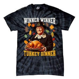 Funny Trump Winner Winner Turkey Dinner Thanksgiving Apparel Tie-Dye T-Shirt