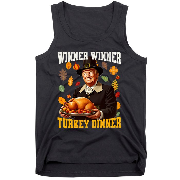 Funny Trump Winner Winner Turkey Dinner Thanksgiving Apparel Tank Top