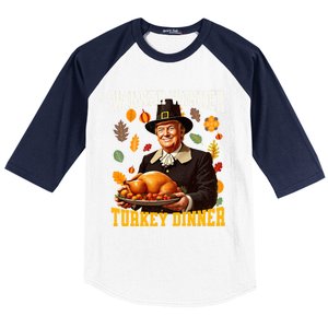 Funny Trump Winner Winner Turkey Dinner Thanksgiving Apparel Baseball Sleeve Shirt