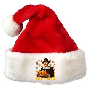 Funny Trump Winner Winner Turkey Dinner Thanksgiving Apparel Premium Christmas Santa Hat