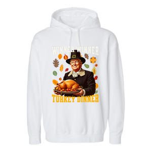 Funny Trump Winner Winner Turkey Dinner Thanksgiving Apparel Garment-Dyed Fleece Hoodie