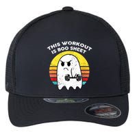 Funny This Workout Is Boo Sheet Halloween Ghost Exercise Gym Flexfit Unipanel Trucker Cap