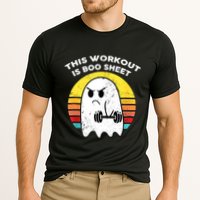 Funny This Workout Is Boo Sheet Halloween Ghost Exercise Gym Performance Shirt