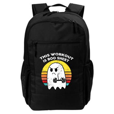 Funny This Workout Is Boo Sheet Halloween Ghost Exercise Gym Backpack