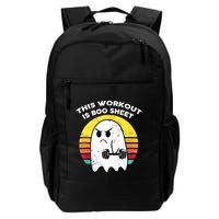 Funny This Workout Is Boo Sheet Halloween Ghost Exercise Gym Backpack