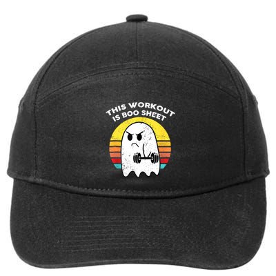 Funny This Workout Is Boo Sheet Halloween Ghost Exercise Gym 7-Panel Snapback Hat