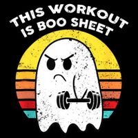 Funny This Workout Is Boo Sheet Halloween Ghost Exercise Gym Drawstring Bag