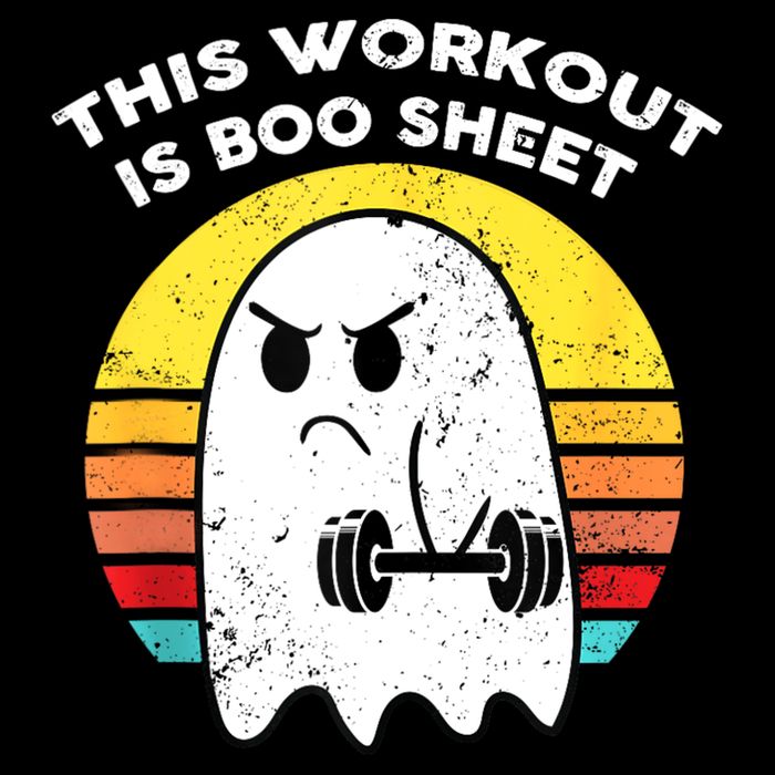 Funny This Workout Is Boo Sheet Halloween Ghost Exercise Gym Drawstring Bag