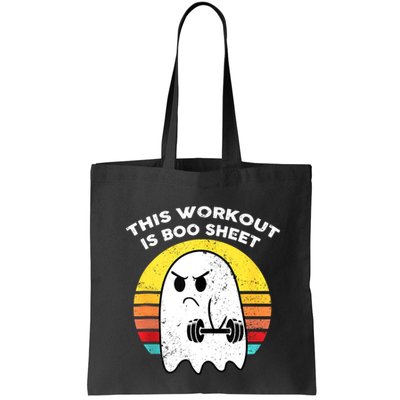 Funny This Workout Is Boo Sheet Halloween Ghost Exercise Gym Bag