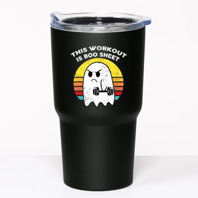 Funny This Workout Is Boo Sheet Halloween Ghost Exercise Gym Tumbler